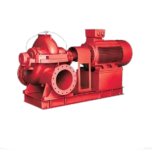 Flow Capacity Range: 0-4500 m3/h Head/Pressure Range: 0-184 m S Type Horizontal Electric Driven Double Suction Split Case Fire Pump